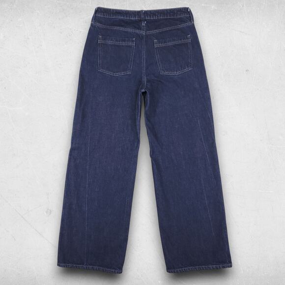 Banana Republic Jeans Women 30/10 Blue Wide Leg High Rise Trouser Casual Chic - Picture 2 of 11